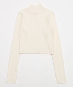 WEGO 【2025年秋冬新作】リブハイネックショートニット