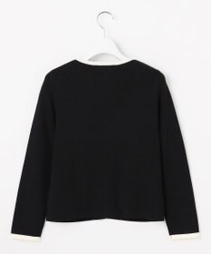 Feroux バイカラーリボンニット カーディガン