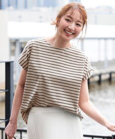 ANY SIS 【シルクタッチさら魅せTシャツ】後ろコクーン プルオーバー
