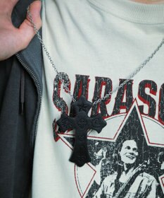 WEGO 【ユニセックス着用ITEM】MPUエンボスロゴクロスネックレス