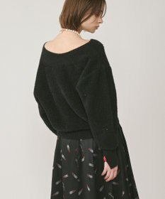 GRACE CONTINENTAL ラメリップニットトップ