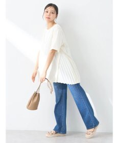 earth music&ecology プリーツドッキングチュニック