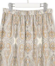 23区 【洗える】Rattiドローイングペイズリープリント スカート