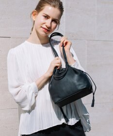 UNBILLION perche 抗菌レザー3wayドロストショルダーバッグ