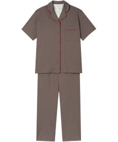 une nana cool 【綿100%】60/2 やわらか天竺 半袖開襟パジャマ MADE WITH LIBERTY FABRIC