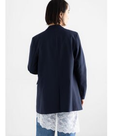Te chichi ノーカラーダブルブレストジャケット
