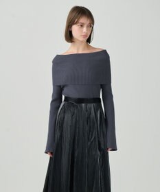GRACE CONTINENTAL オフショルニットトップ