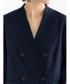 Te chichi ノーカラーダブルブレストジャケット