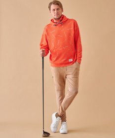 PW CIRCULUS 【 伸縮性あり 】【MEN】 LOGO  ネックウォーマー付フーディ