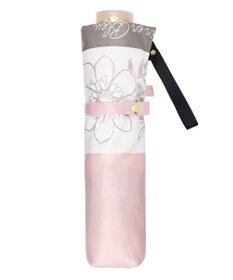 MOONBAT LANVIN en Bleu 折りたたみ傘 サテンプリントフラワー