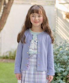 ANY KIDS スナップボタン フレンチ カーディガン