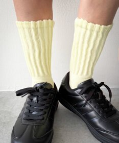 WEGO サポート付きボリューム無地リブソックス