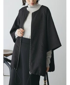 Green Parks AnriettMusee フロントジップジャガードブルゾン