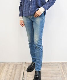 caqu modern pencil  タイトフィット ペンシルシルエット デニムパンツ