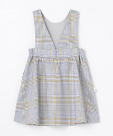 組曲 KIDS 【110-140cm】Chocolat de check ジャンパースカート