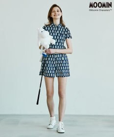 23区GOLF 【WOMEN】【MOOMIN COLLECTION】ムーミン 総柄プリント キュロットパンツ