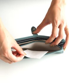 Atelier nuu 日本製 薄マチ本革 lim スマートロングウォレット