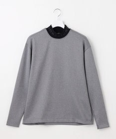 23区GOLF 【23Fondation/MEN】【吸水速乾・UVケア】バイカラー 長袖モックネックシャツ