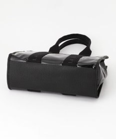 LA BAGAGERIE ソフトエナメル　ロゴテープトートバッグ　Lサイズ