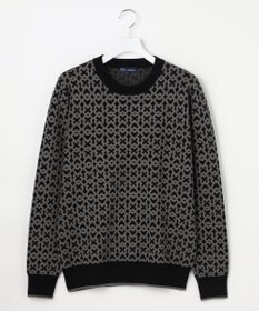 23区GOLF 【MEN】モノグラムジャガードニット