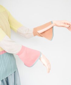 COQ CACTUS カラーブロックリブニット