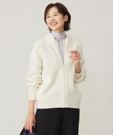 J.PRESS LADIES L 【洗える】CAT ジップアップブルゾン ニット
