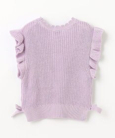 ANY KIDS ハート ケーブル ニット ベスト