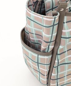 Y'SACCS ドローイングチェックトートバッグ