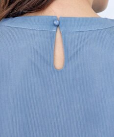 Tiaclasse 【洗える】ドビーシフォンパフスリーブブラウス