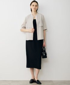 ICB L 【先行予約・WEB限定カラーあり】 FluidBackSatin バンドカラーシャツ