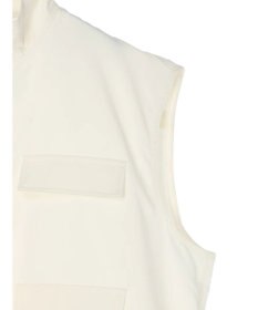 earth music&ecology ミリタリースタンドカラーベスト