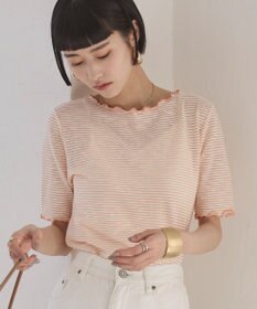 WEGO 【ANGIE VINTAGE】シアーボーダーメロウトップス