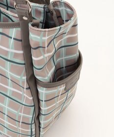 Y'SACCS ドローイングチェックトートバッグ