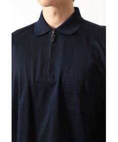 DAKS チェックプラケット ジップアップポロ