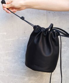 FOLNA RD ソフトレザー2WAY巾着ショルダーバッグ