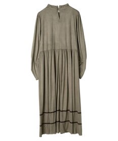 Green Parks ■ＥＳＣＡＲ　スエード調ギャザーキリカエワンピース