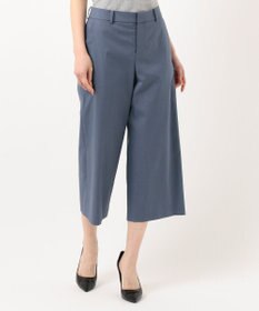 J.PRESS LADIES 【シワになりにくい】コットンフィッティーシャーク ワイドパンツ