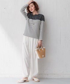 23区 【Oggi4月号掲載/洗える】シルキーストレッチ パラシュートパンツ