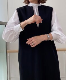 UNFILO イージーケア ギャザーブラウス