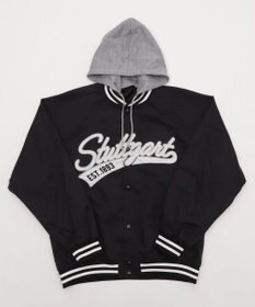 WEGO 【ユニセックス着用ITEM】2WAYフードワッペンスタジャン