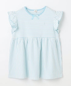 組曲 KIDS 【UVケア】【150-160㎝】マリンボーダー チュニック