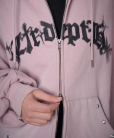 WEGO 【ユニセックス着用ITEM】グラフィックZIPパーカー