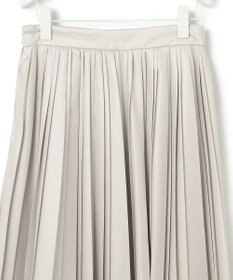 ICB 【洗える】レザーライクプリーツ スカート