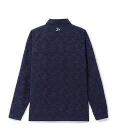 ZERO HALLIBURTON カモフラージュ柄 ジャガードポロロングシャツ ZHG-A4A 2b 82853 ゴルフウェア