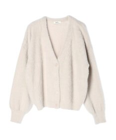 earth music&ecology ミニシャギーＶネックカーディガン