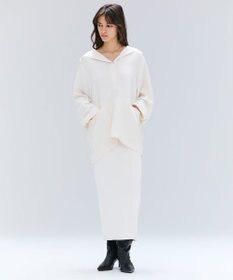 BEIGE， 【洗える】LAURA / ドライタッチIラインニットスカート