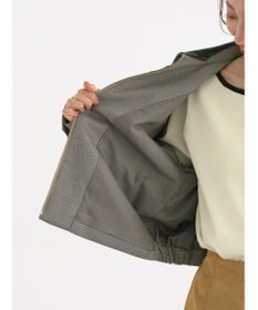 Te chichi ファブリックアソート衿付きブルゾン