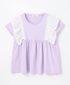 組曲 KIDS 【110-140cm】ラッフルレースフリル Tシャツ