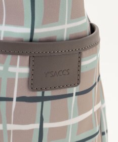 Y'SACCS ドローイングチェックトートバッグ