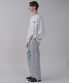 WEGO 【ユニセックス着用ITEM】ショートドロストワンポイント刺繍プルオーバー